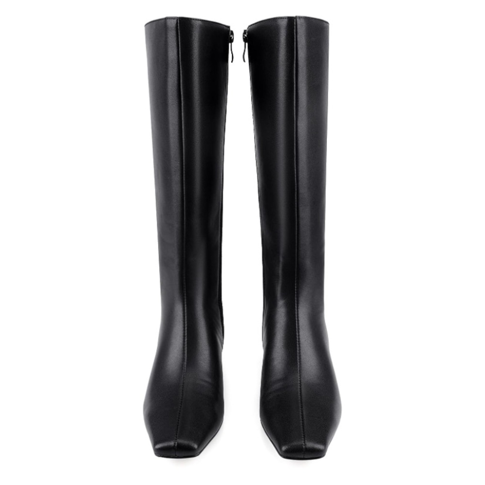 NEW Black Kitten Heel Boots - Picture 4 of 7